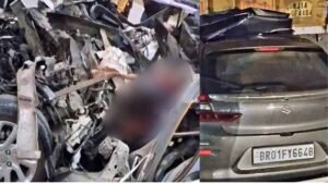 हाईवे पर खड़े ट्रक से टकराई कार, एक परिवार के छह लोगों की मौत