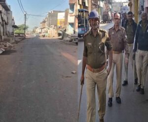 आगरा के कागारौल में दो पक्षो में पथराव, पुलसबल तैनात