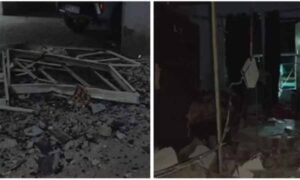 गोला का मंदिर इलाके में धमाका, फ्लैट की दीवारें, दरवाजे टूटे, सिलेंडर और एसी ठीक, तो फिर फटा क्या?
