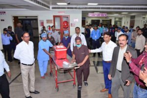 जबलपुर मेडिकल कॉलेज में एक बार फिर हुआ अंगदान, बने दो ग्रीन कॉरिडोर, फ्लाइट से इंदौर भेजी किडनी
