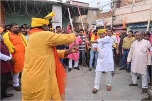 रामनवमी की शोभायात्रा में स्वास्थ्य मंत्री इरफान अंसारी हुए शामिल