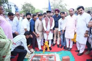 मंत्री सारंग ने बिजली नगर कॉलोनी में पार्क सहित विकास कार्यों का किया भूमि-पूजन
