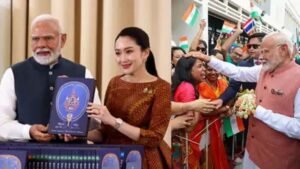 प्रधानमंत्री मोदी की थाईलैंड यात्रा के दौरान एक विशेष डाक टिकट हुआ जारी