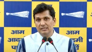 दिल्ली की एंटी करप्शन ब्रांच ने सौरभ भारद्वाज के खिलाफ एफआईआर दर्ज करने की मांगी इजाजत