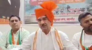 नागौर शहर में सेना के सम्मान में निकली तिरंगा यात्रा