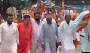 बांसवाड़ा में एमएलए जयकृष्ण की सदस्यता रद्द करने की मांग पर बीजेपी ने निकाली रैली