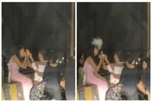 इंदौर में खुलेआम गांजा पीते कैमरे में कैद हुई युवतियां, Video वायरल
