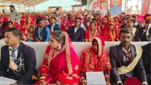 गढ़ाकोटा में 23वां पुण्य सामूहिक विवाह सम्मेलन में तीन हजार जोड़ों को आशीर्वाद देने पहुंचे मुख्यमंत्री