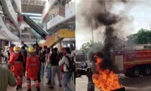 दुर्ग में हाई-अलर्ट मॉक ड्रिल का आयोजन, सूर्या मॉल में पाकिस्तान एयर फाइटर ने गिराया बम
