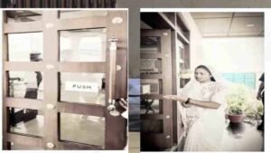 कार्यालय के दरवाजे पर PUSH-PULL लिखा देख भड़की मंत्री लक्ष्मी राजवाड़े, अफसरों को लगाई फटकार