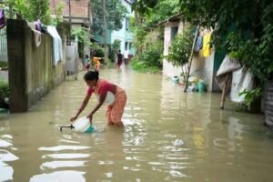 कोल्हान क्षेत्र में जलभराव से सामान्य जनजीवन प्रभावित