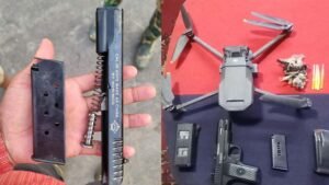 BSF का बड़ा एक्शन: पंजाब बॉर्डर पर 6 पाकिस्तानी ड्रोन ढेर, हथियार और हेरोइन बरामद