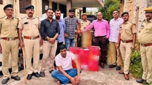 गुजरात ले जाई जा रही अंग्रेजी शराब की 49 पेटियां जब्त, हरियाणा का तस्कर गिरफ्तार