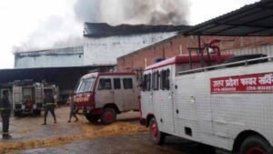 शॉर्ट सर्किट से मशरूम प्लांट में भयंकर आग, अफरातफरी मची; करोड़ों का सामान खाक