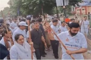 CM नायब ने कुरुक्षेत्र में साइक्लोथॉन को दिखाई हरी झंडी, श्रमदान और पौधरोपण भी किया