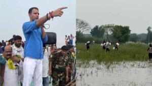 तेज प्रताप यादव पहुंचे राघोपुर, बाढ़ पीड़ितों को बांटी राहत सामग्री
