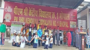 पी एम श्री केन्द्रीय विद्यालय क्रमांक-1, भोपाल में ओज़ोन परत संरक्षण दिवस और स्वच्छता पखवाड़ा का शुभारंभ