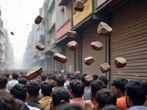 नूंह में भारी हंगामा: चोर पकड़ने गई पुलिस पर पथराव और फायरिंग