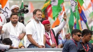 पटना में राहुल-तेजस्वी की वोट अधिकार यात्रा रोकी, गांधी मैदान में विपक्षी नेताओं का जोरदार संबोधन