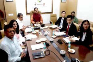 मंत्री टेटवाल से सिंगापुर के प्रतिनिधि मंडल ने भेंटकर कौशल विकास पर चर्चा की