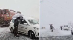 लाहौल घाटी में मौसम का कहर: आज येलो अलर्ट, कल ऑरेंज; बारिश-ओलावृष्टि जारी