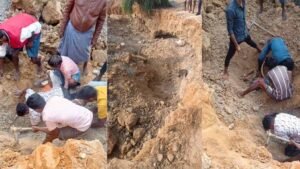 छुई मिट्टी खदान धंसने से एक महिला की मौत, एक घायल — दो महिलाओं की जान बची