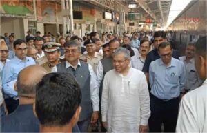 रेल मंत्री अश्विनी वैष्णव रेवाड़ी पहुंचे, दिल्ली-जयपुर ट्रैक का किया विशेष निरीक्षण