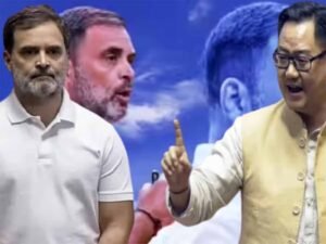 भारत विरोधी बयान पर बवाल: राहुल गांधी को किरेन रिजिजू ने आड़े हाथों लिया