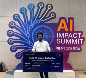 AI की दुनिया में राष्ट्रीय मंच पर लहराया छत्तीसगढ़ का परचम : इंडिया AI इंपैक्ट बिल्डथॉन में रायपुर के अनुराग मानिक और आस्था मानिक ने हासिल किया प्रथम स्थान