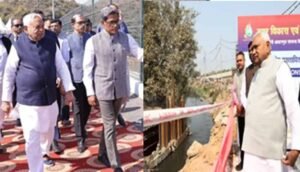 CM नीतीश ने पटना में नाला निर्माण का किया निरीक्षण, तेजी से काम करने के निर्देश