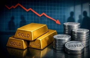 बजट भाषण के बीच बाजार धड़ाम: शुरुआत में सोना-चांदी गिरे, निवेशकों में हड़कंप