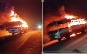 भिवानी बस हादसा: भिवानी में आग लगने से 2 की मौत