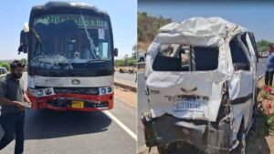 साबरकांठा में निजी बस ने यात्री वैन को टक्कर मारी, छह की मौत और आठ घायल