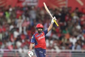 PBKS का बड़ा स्कोर, RR के सामने 223 रन का लक्ष्य; स्टोइनिस और प्रभसिमरन की फिफ्टी