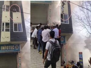 हिसार के होटल डिजायर में भीषण आग, जान बचाने के लिए युवती ने लगाई छलांग