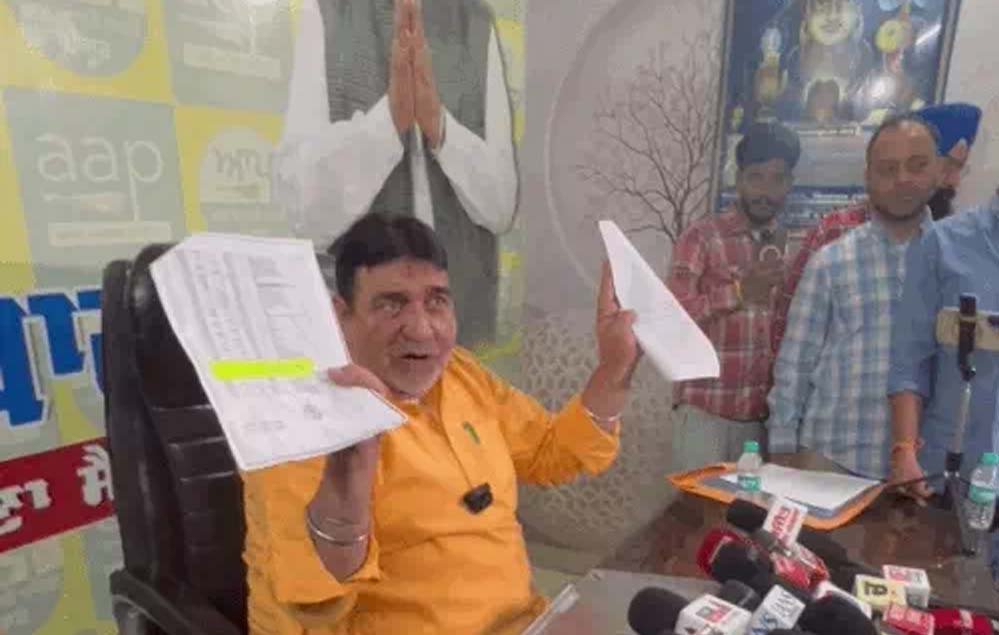 लुधियाना प्रेस कॉन्फ्रेंस में गरमाई सियासत: AAP विधायक ने मजीठिया को दी खुली चुनौती