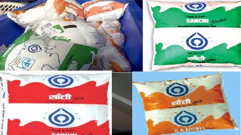 मध्यप्रदेश में दूध पर महंगाई की मार: सांची ने फिर बढ़ाए दाम, कल से 2 रुपये लीटर महंगा मिलेगा