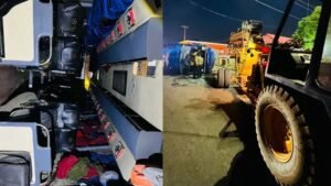 पंजाब के जीरकपुर में बड़ा सड़क हादसा! मनाली से दिल्ली जा रही यात्रियों से भरी बस पलटी, 20 से ज्यादा घायल