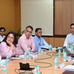भारत सरकार के भूमि संसाधन सचिव ने छत्तीसगढ़ के मुख्य सचिव से की सौजन्य भेंट