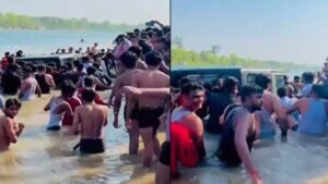 रील बनाने का जुनून पड़ा भारी, लड़कों ने नदी में उतारी थार; VIDEO वायरल होते ही हड़कंप