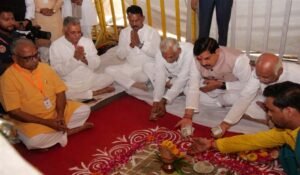 सीएम ने किया ऋषि गालव विश्वविद्यालय का भूमिपूजन, 110 करोड़ से बनेगा विश्वविद्यालय