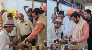 झज्जर के मधुमक्खी पालक विनय फोगाट के हनी विनेगर और बी प्रोबायोटिक पर फिदा हुए सीएम सैनी