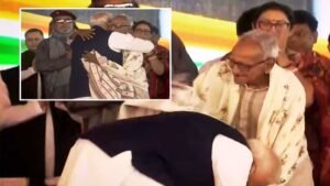 शुभेंदु की शपथ से पहले PM मोदी ने माखनलाल सरकार से लिया आशीर्वाद, बंगाल को अनोखा सलाम