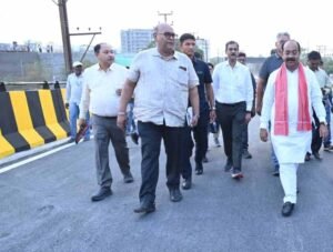 कचना ओवर-ब्रिज जल्द होगा शुरू, उप मुख्यमंत्री  अरुण साव ने अंतिम चरण के कार्यों का किया निरीक्षण