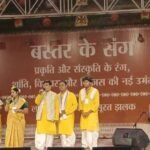 लोकनृत्यों की रंगारंग प्रस्तुति में झूमे अमित शाह, बादल अकादमी में तीन मुख्यमंत्री भी रहे मौजूद