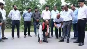 कचना ओवरब्रिज निरीक्षण के दौरान सख्त दिखे Arun Sao, बोले- गुणवत्ता में लापरवाही हुई तो अधिकारियों पर गिरेगी गाज