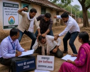 न्यायधानी बिलासपुर में जनगणना दल पर फिर हमला — बिल्हा के बाद तखतपुर के देवरीकला में कोटवार की बेरहमी से पिटाई