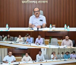 शासन के मिशन मोड में किए जाने वाले कार्यों की हुई समीक्षा मुख्य सचिव ने अधिकारियों की ली बैठक