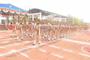 पुलिस प्रशिक्षण शाला भौंरी में चतुर्थ नव आरक्षक बैच का दीक्षांत परेड समारोह संपन्न