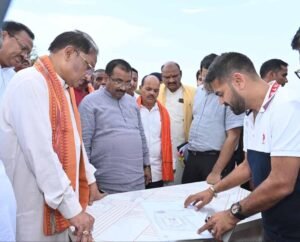 निर्माणाधीन नालंदा परिसर का मुख्यमंत्री  साय ने किया निरीक्षण: गुणवत्तापूर्ण एवं समय-सीमा में कार्य पूर्ण करने के दिए निर्देश